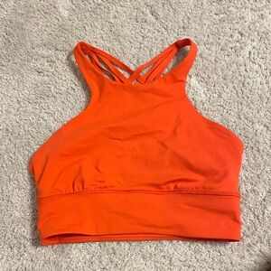 Lululemon Athletica Vibrant Orange Sports Bra